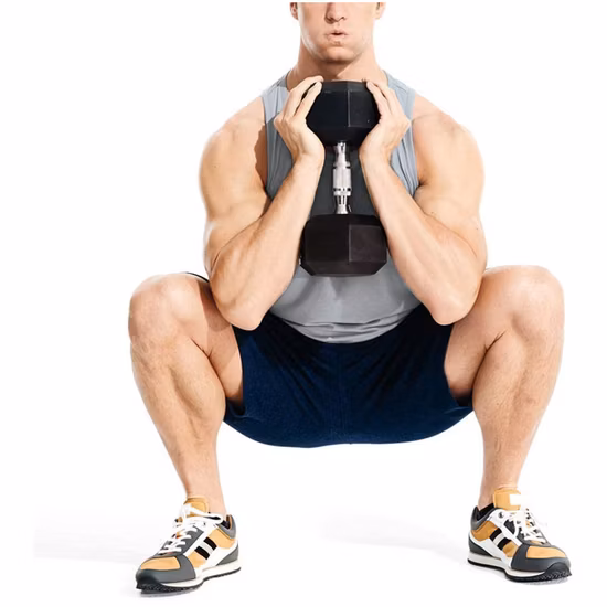 Halteres de pesos sextavados fundidos de aço sólido revestido de borracha para tonificação muscular, treino de corpo inteiro, academia em casa