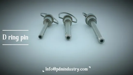 Solda revestida de zinco no pino carregado por mola Pino de tração Pino de liberação rápida Pino de autotravamento Pino de botão T Alça Pino de liberação rápida Tipo B Pino de liberação rápida